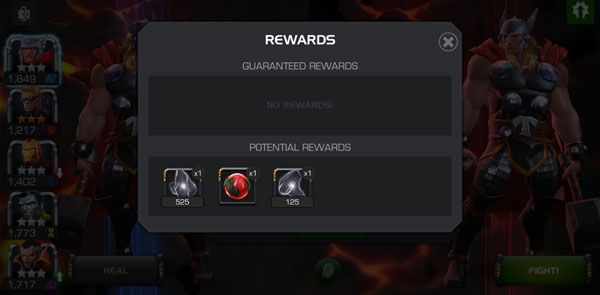 marvel contest of champions how to get potential rewards