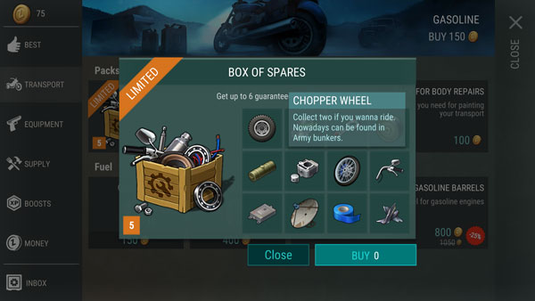 last day on earth survival chopper parts locations