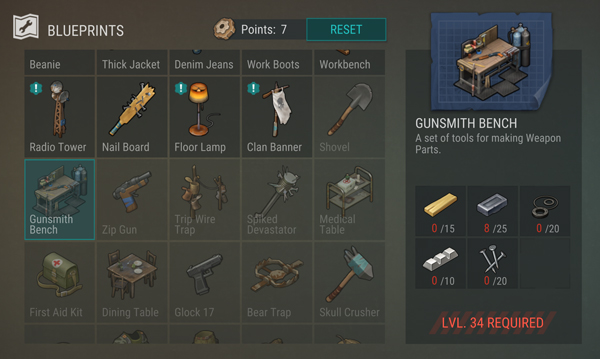 Last Day On Earth Gunsmith Bench Built Check The Recipes