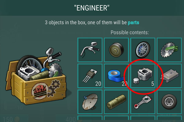 last day on earth survival where to get engine parts