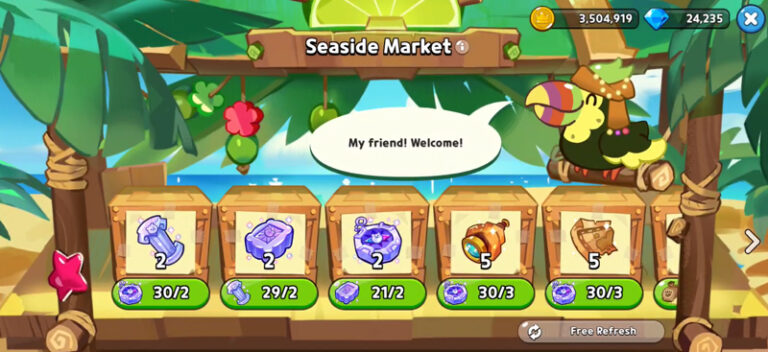 How To Unlock & Upgrade Seaside Market In Cookie Run Kingdom